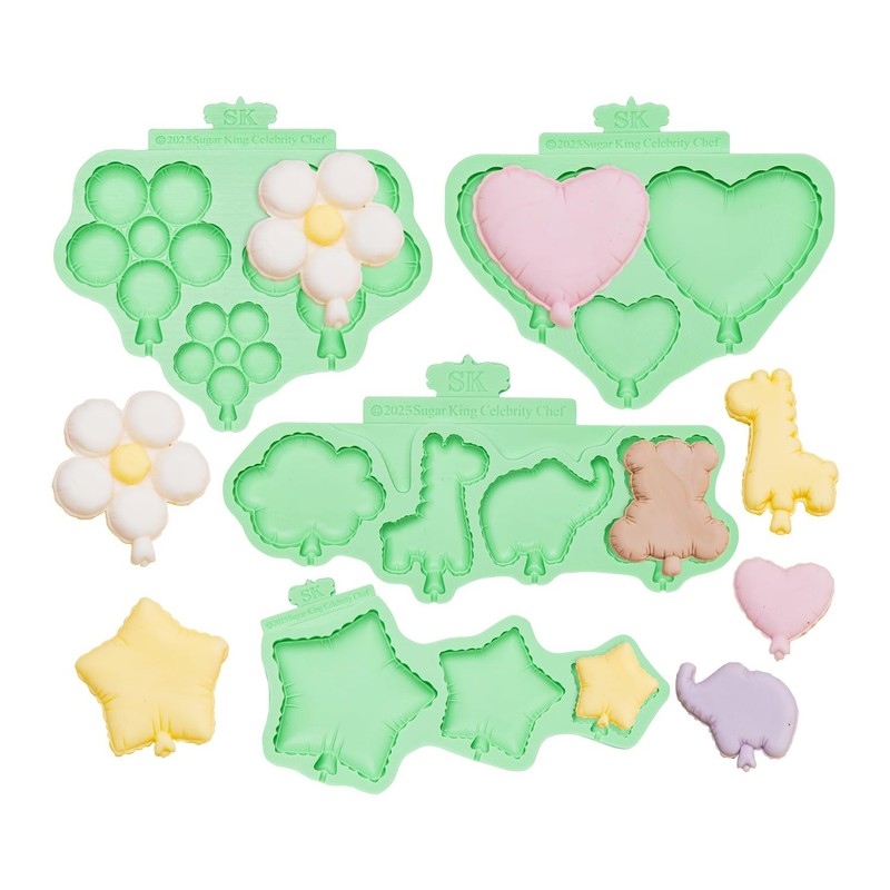 Animal Molds Silicone,Star Chocolate Mold,Heart Gummy Candy Molds Flower Fond…
