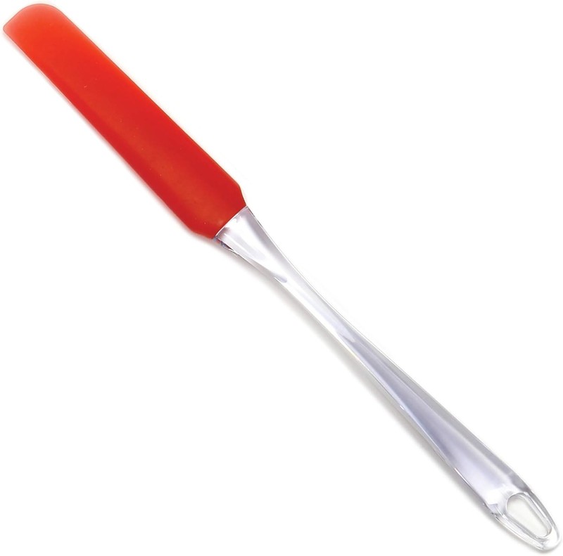 Silicone Jar/Icing Spatula, Red, 10.5in/26.5cm, As Shown