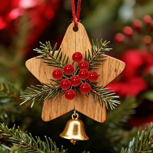 PENTA ANGEL Holly Berries 100Pcs Mini Christmas Artificial Holly 1cm Red gallery