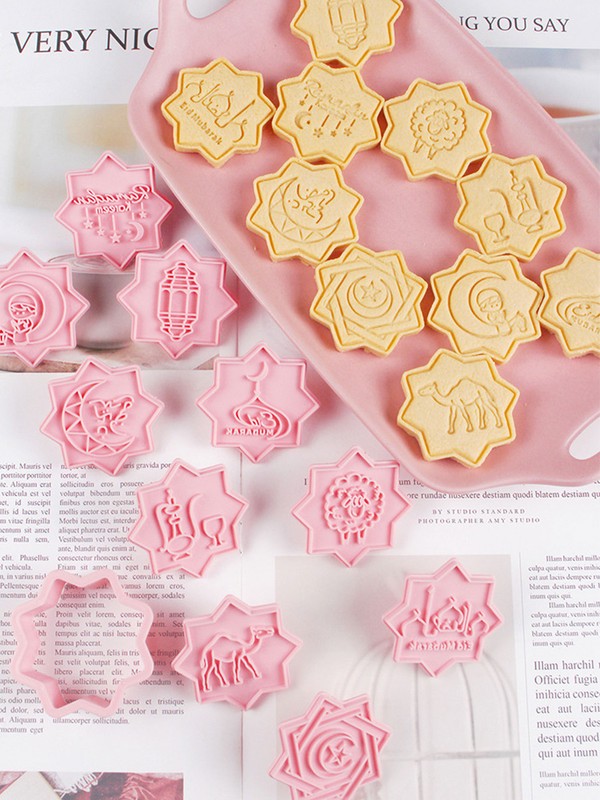10pcs/set Eid Mubarak Biscuit Mold Ramadan Mubarak Cookie Cutter MouldET gallery