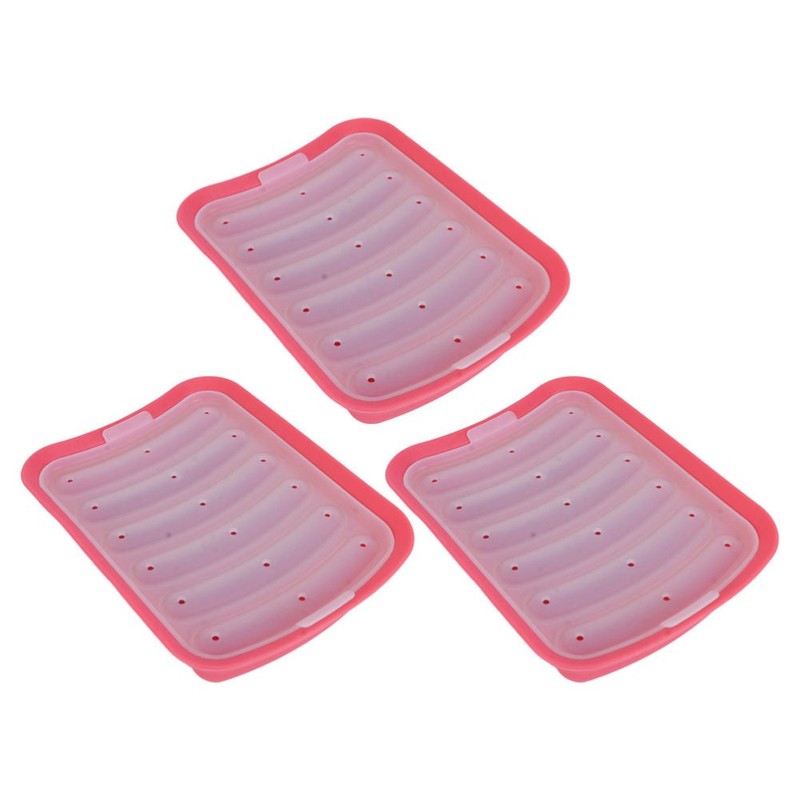 3 Pcs Kitchen Versatile Hot Dog Mold Silicone Dome Molds for Baking