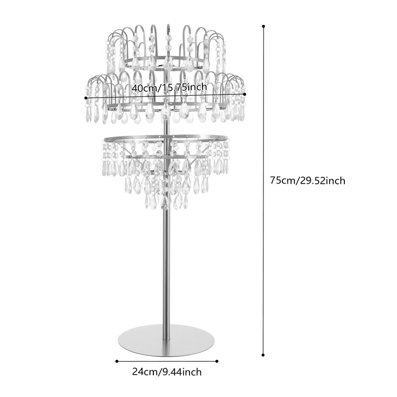 Elegant 5-Tier Crystal Flower Stand for Weddings and Home Decor gallery