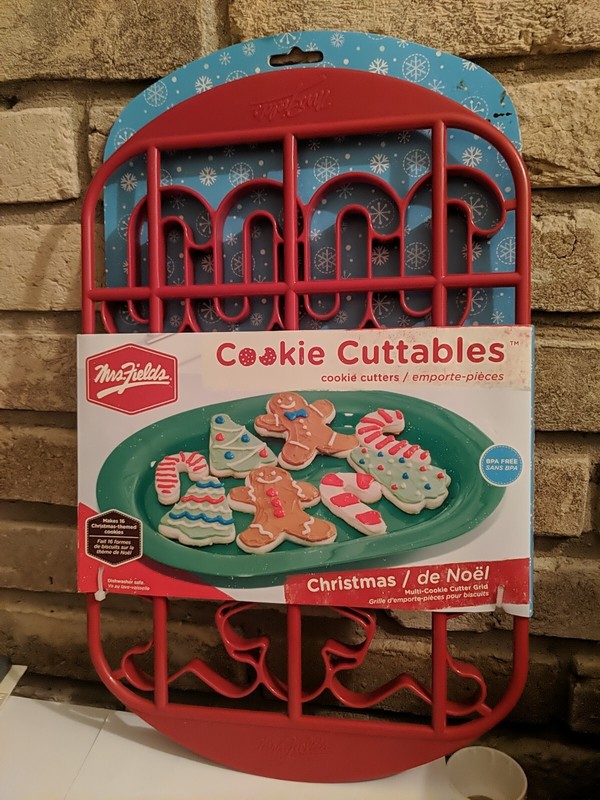 Mrs Fields Cookie Cuttables Cutters Candy Canes Gingerbread Men Christmas Trees