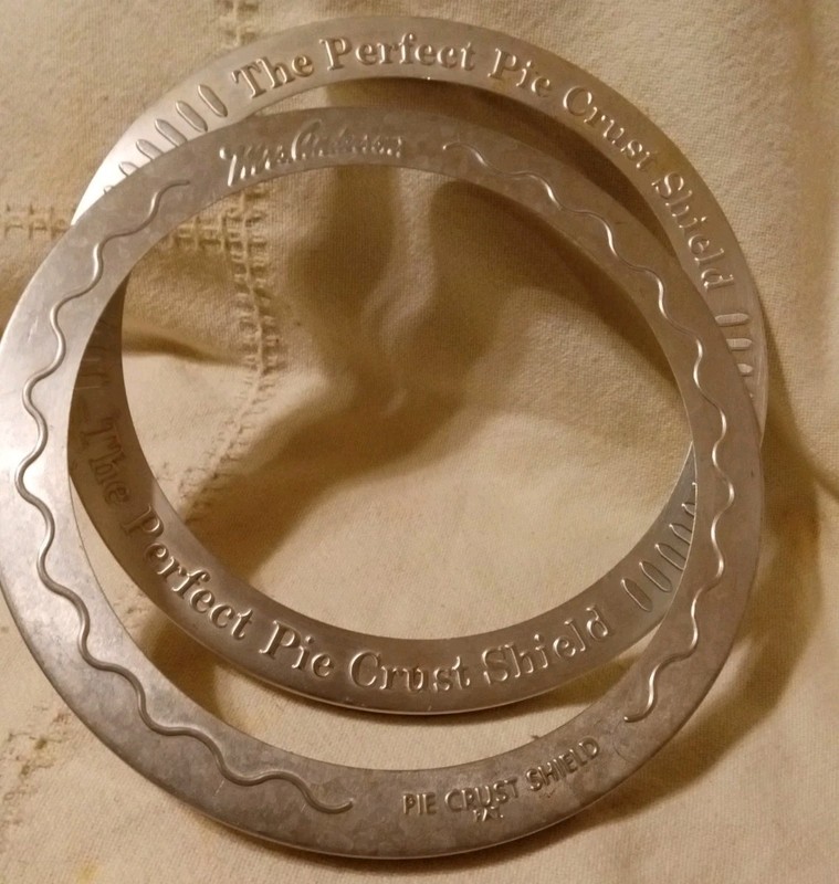 Set of 2 – “The Perfect Pie Crust Shield” &” Mrs Andersons” Crust Shield 10 1/2″