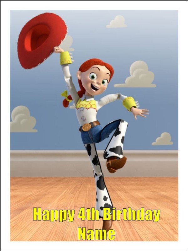 Jesse Toy Story Edible Cake Toppers Icing Toy Story Cake Decoration (3 Sizes)