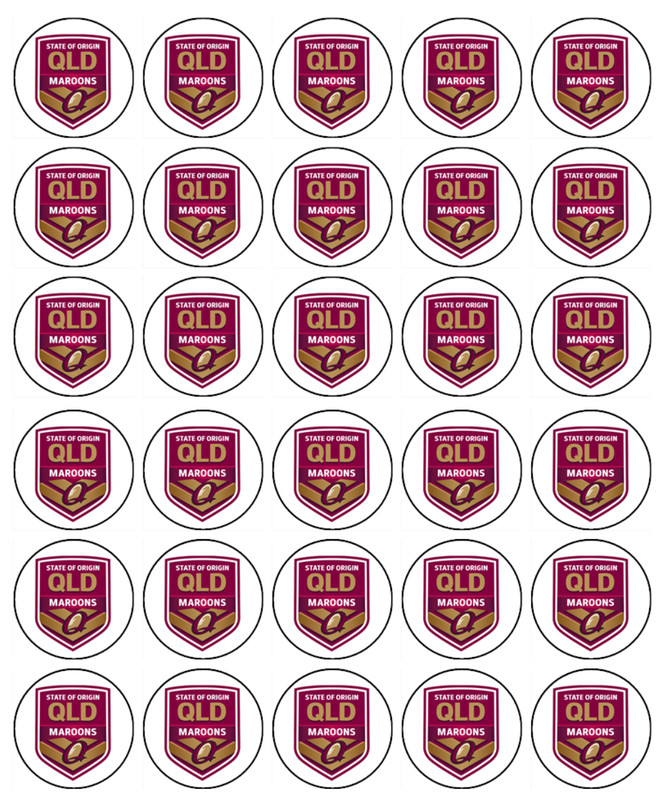 NRL State of Origin Maroons Edible Toppers - State of Origin Blues vs Maroons gallery