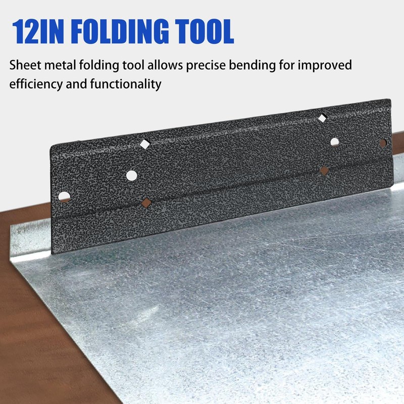 Axfvd 12 Inch Sheet Metal Bender- 3/8 And 1 Folding Depth Metal Folding Tool gallery