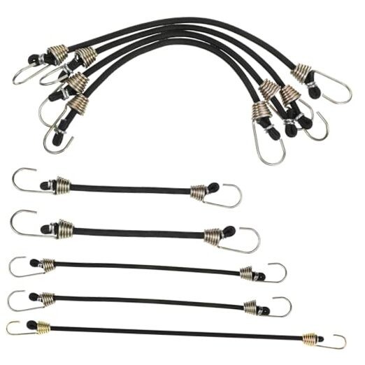 20PCS Small Bungee Cords with Hooks, Small Bungee Cords, Mini Bungee's Cord, gallery