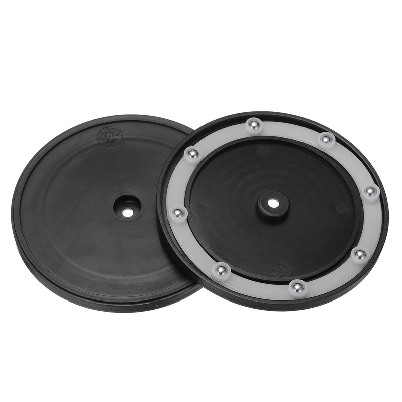 2Pack 4.1″ Rotating Swivel Stand Steel Ball Lazy Susan 0.39″ White Rubber Ring