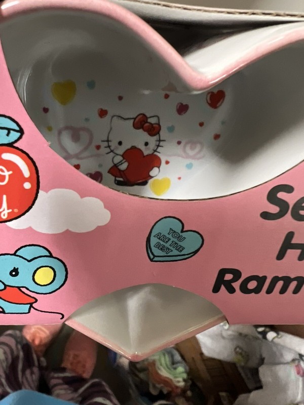 Brand New Hello Kitty Valentine's Day Set of 2 Heart Ramekins A