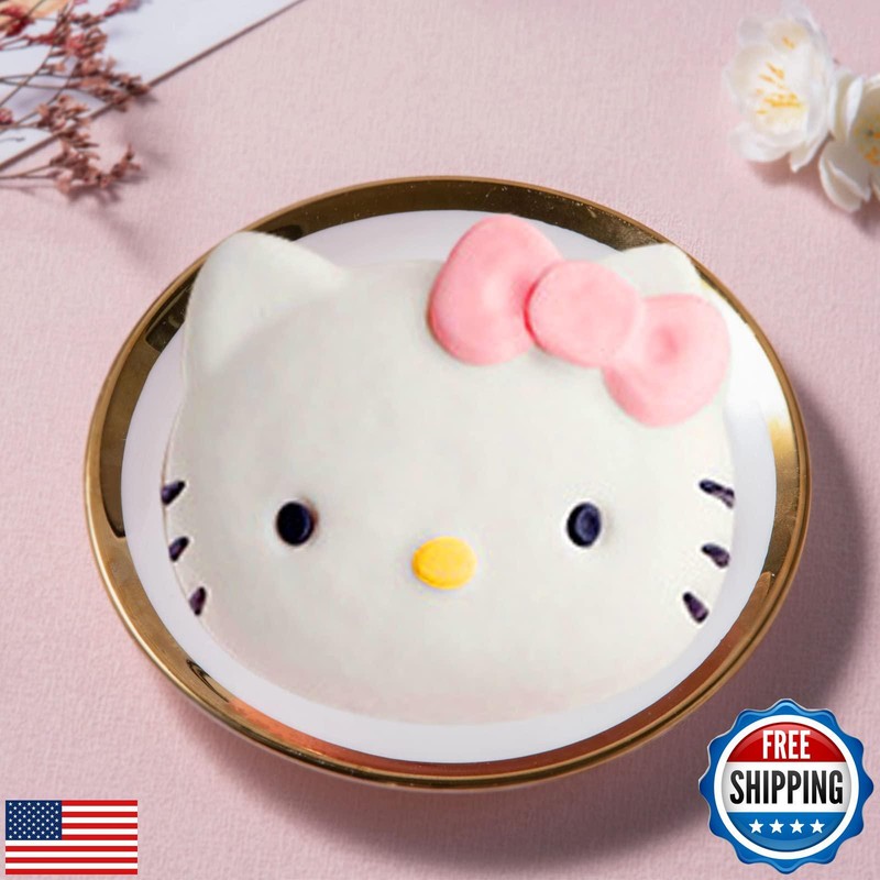 6 Inch Cute Cat Silicone Fondant Cake Mold - Non-stick Chocolate Candy Mold f gallery