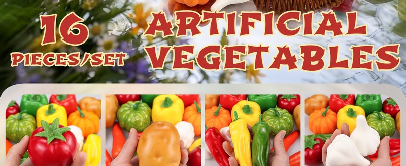 16 Pieces/Set Artificial Vetables Simulat Vetables gallery