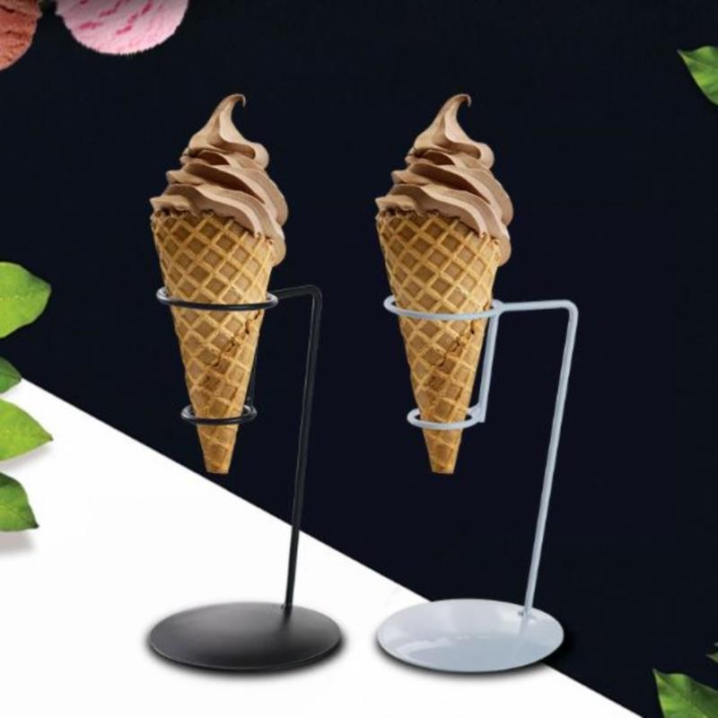 Ice Cream Cone Holder Display Stand Birthday Wedding With Base Popcorn ReusabN8 gallery