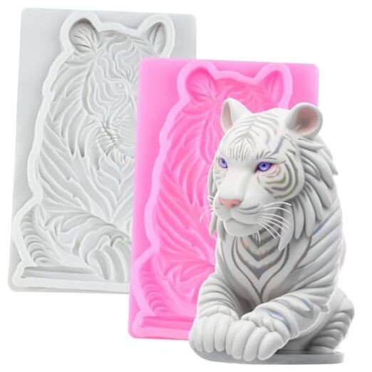 Tiger Fondant Molds Tiger Silicone Chocolate Mold for Cake Decorating Cupcake