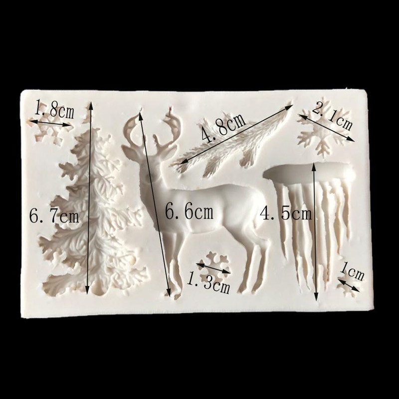 Christmas Tree Elk Snowflake Deer Craf Silicone Mold Resin Molds Epoxy Diy Craft gallery