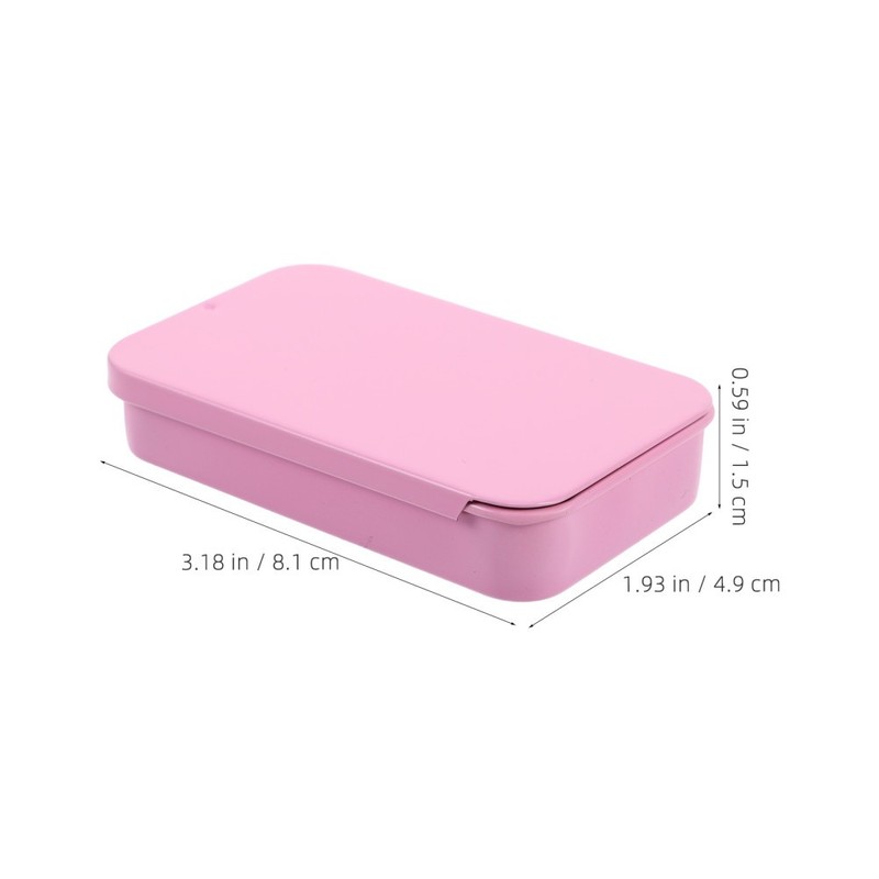 Tin Box Slide Top Metal Tins with Lids Mini Tinplate Storage Boxes gallery