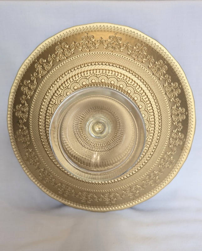 Handmade Turkish Cake Stand Reverse Painted gallery