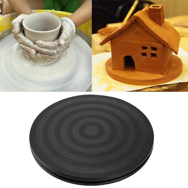 8" Round Bonsai Turntable Rotating Plate Wheel Revolving Home Kitchen Display gallery