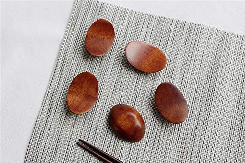 Wood Chopstick Rest Holder Dinner Server Spoon Fork Knife Stand Dining 5 PCS gallery