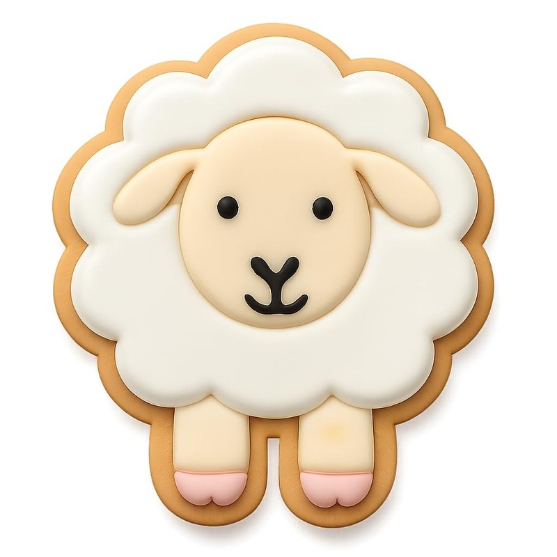 Woolly Wanderer Sheep Cookie Cutter - 4x3.7" Fun Kitchen Design gallery