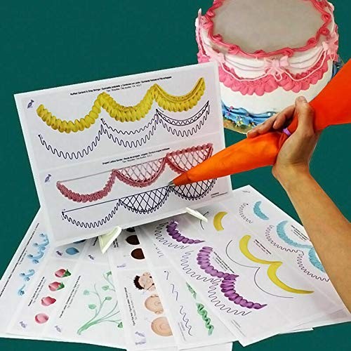 23 Sheet Cake Decorating Practice Board Icing Drawing As A4 paper, color