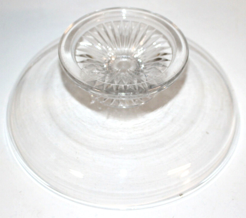 Clear Glass Short Pedestal Footed Cake Stand 8.75 x 3.25 Inches gallery