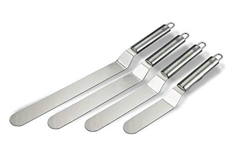 NewlineNY Professional Baker’s All Stainless Steel 4 Spatula Set – 6” 8” 4 pcs gallery