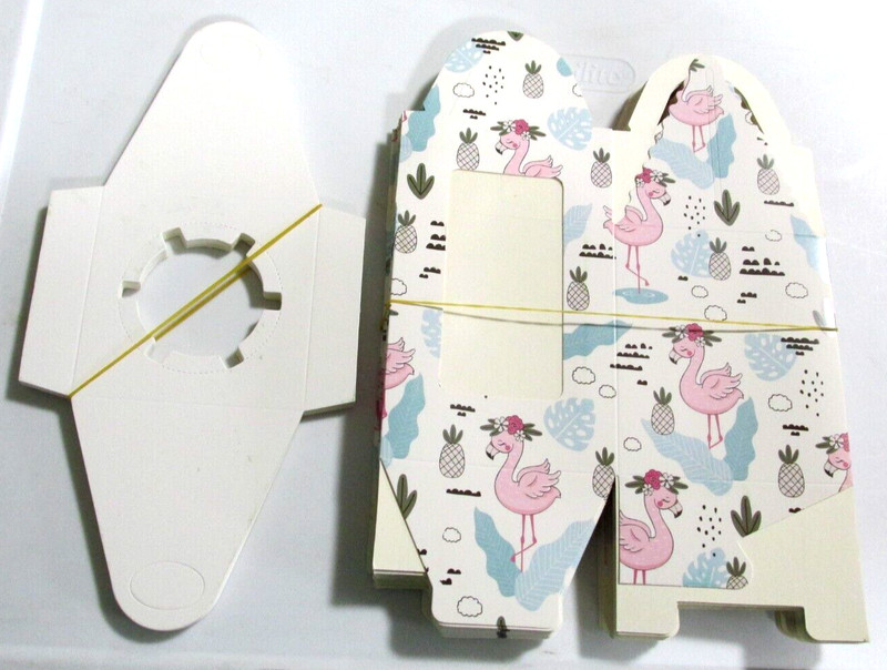 Bakery Boxes Cupcake Single Flamingo 2 pc with Window 20 PK Take Out Carry gallery