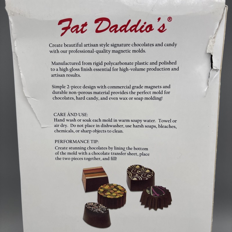 Fat Daddio’s Polycarbonate Magnetic Chocolate Rectangular Mold gallery