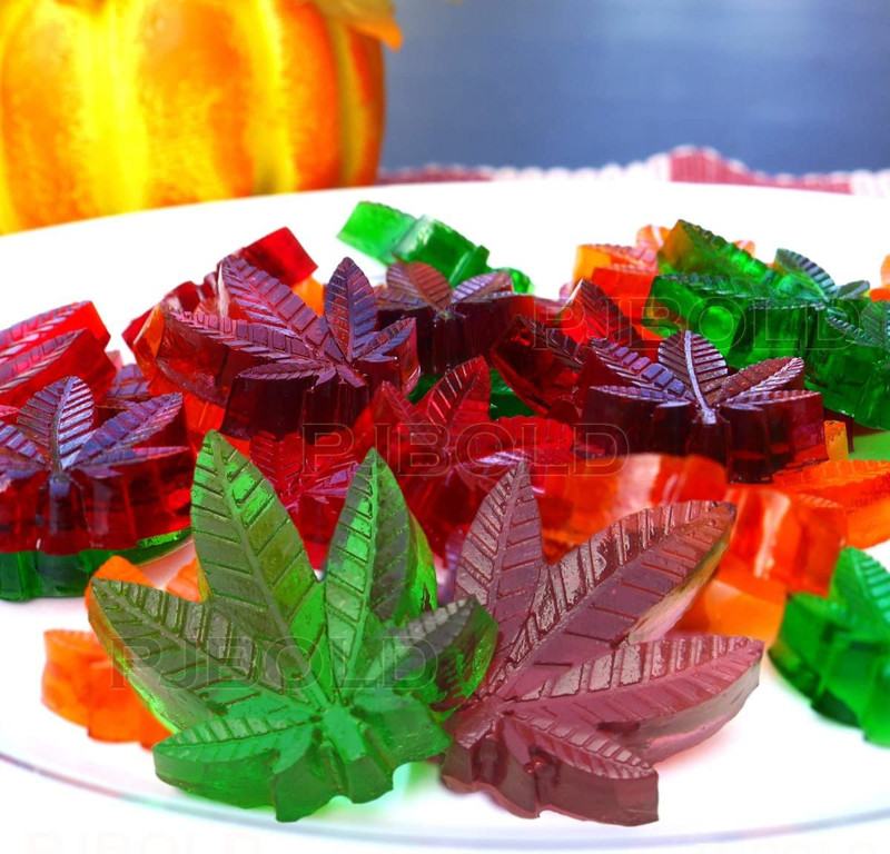 Marijuana Cannabis Hemp Leaf Silicone Candy Molds, 3Pk gallery