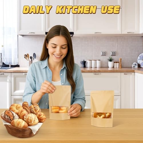 150 Pack Treat Bags, Cookie Bags, 150 Pack 5.9x8.6in (15x22cm) Yellow gallery