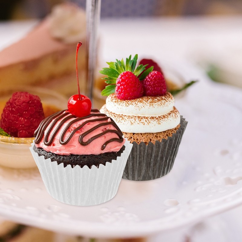 1000 Pcs Baking Supplies Cake Tray Cup Cases Paper Cupcake Liners Muffin Cups gallery