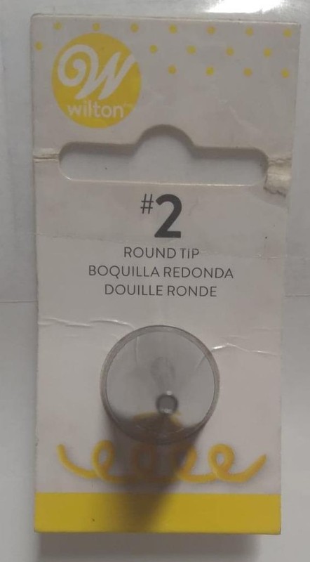 Wilton Piping Tips Round Tip #2 Stainless Steel Stock # 418-2 Reusable