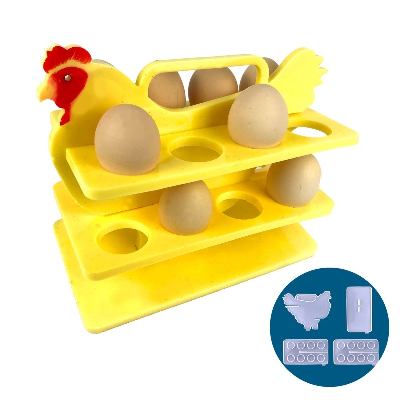 Egg Holder Tray Silicone Resin Molds 8 Cups Egg Storage Rack Molds for Resin gallery
