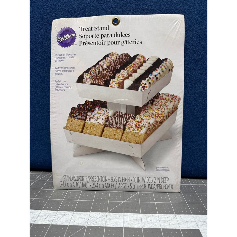 2 Wilton 2 Tier Treat Stand 9.75 High 10” Wide x 2 Deep gallery