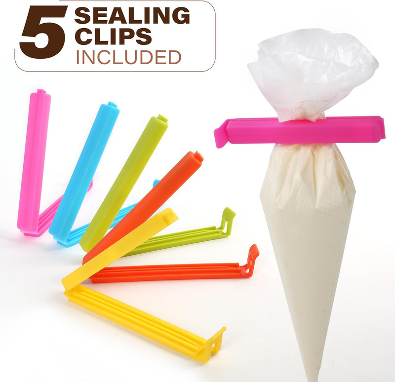 500Pcs Piping Bags 10 Inch, Thick Tipless Piping Bags, Non-Slip Disposable Pastr gallery