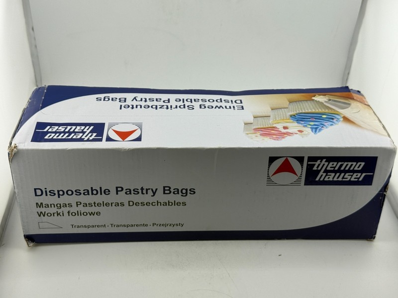Thermohauser Disposable Pastry Bag Maximum Grip Transparent – 12 in.