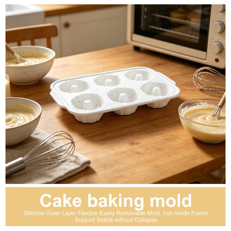 2 Pcs Silicone Baking Mold Cake Molds for Donut Pan Cupcake Moulds gallery