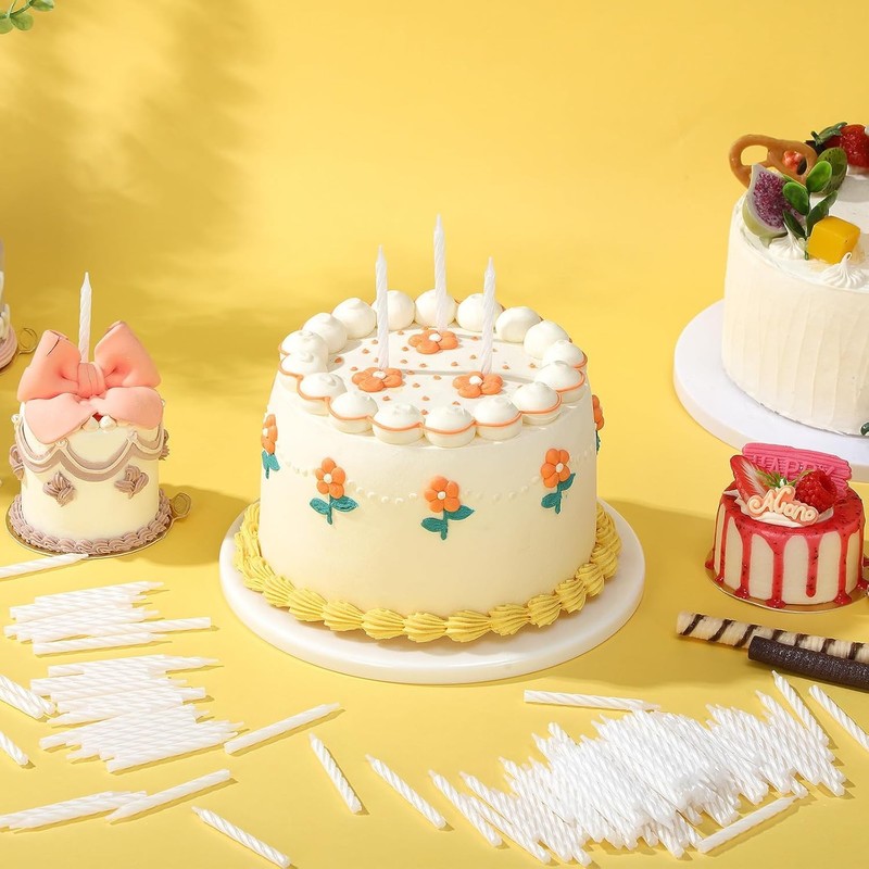 288 Pcs Birthday Candles Bulk Spiral Cake Candles for Celebrating Birthday Cake gallery