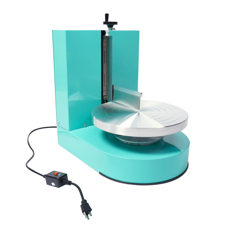 Birthday Cake Cream Smooth Coating Decoration Spreading Machine 60-320rpm Green gallery