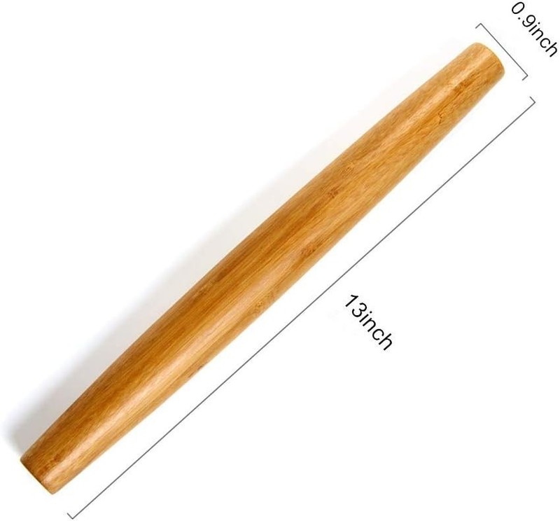 Classic French Rolling Pins Bamboo Wooden Rolling Pin for Baking Pizza Dough ... gallery