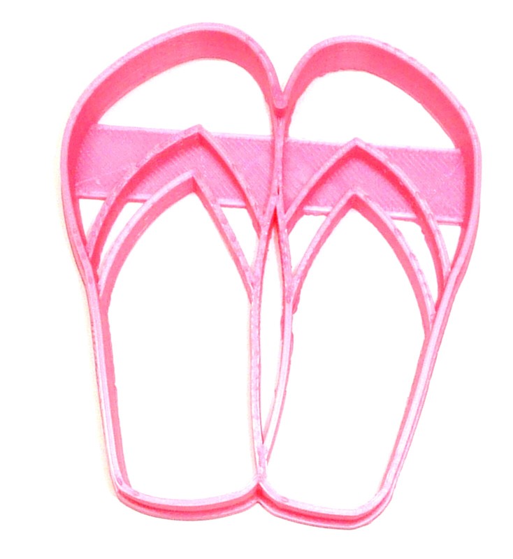 FLIP FLOP BEACHWEAR SHOE FOOTWEAR PAIR OF FLIPFLOPS COOKIE CUTTER USA PR2598