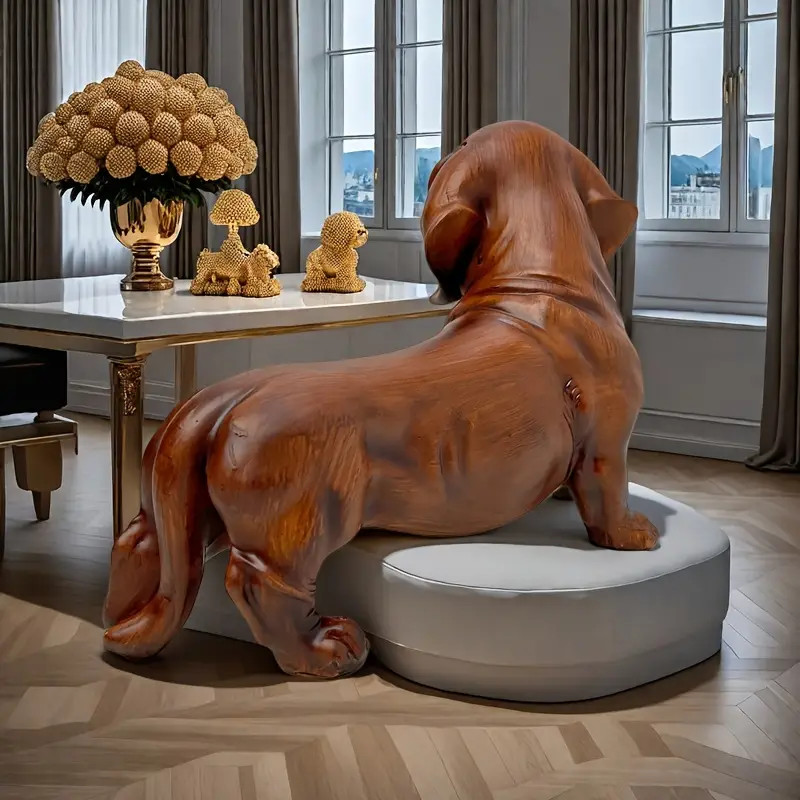 10 in Big size dachshund dog Resin,hard plaster, soap, beeswax candle mold gallery