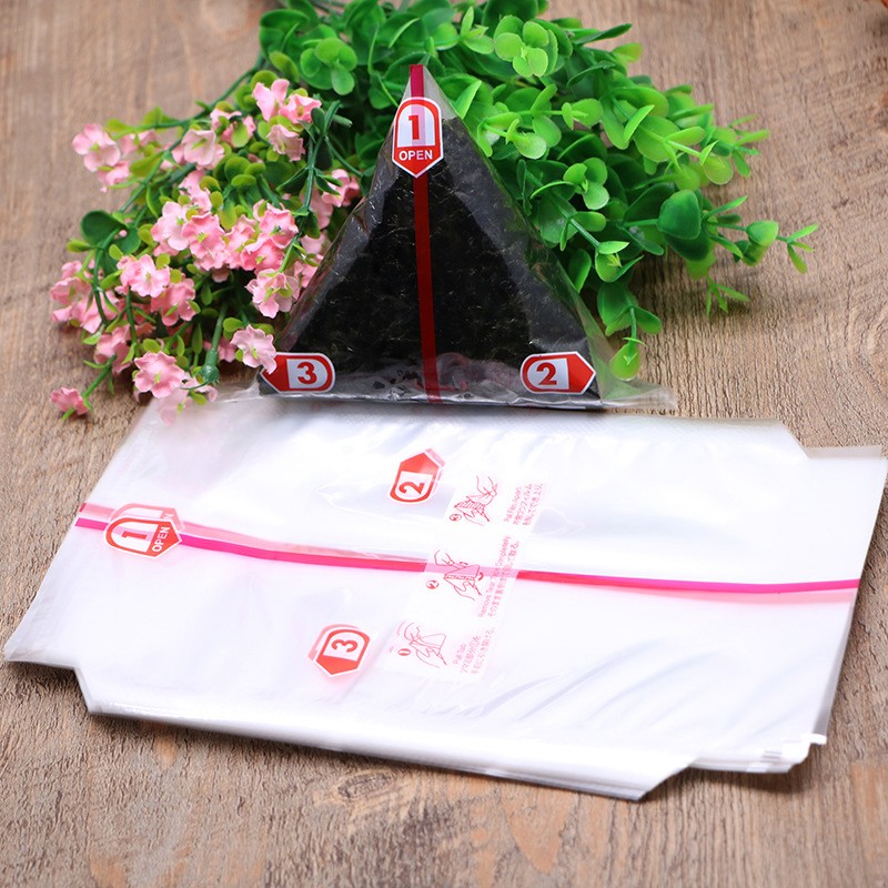 20Pcs Double Layers Triangle Rice Ball Packing Bag Seaweed Onigiri Sushi Bag gallery