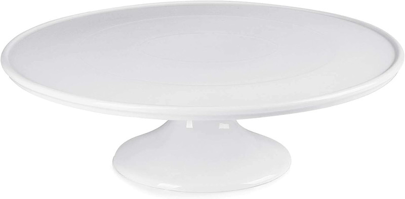 12-Inch Porcelain Cake Stand round Dessert Stand White Cupcake Stand for Parties