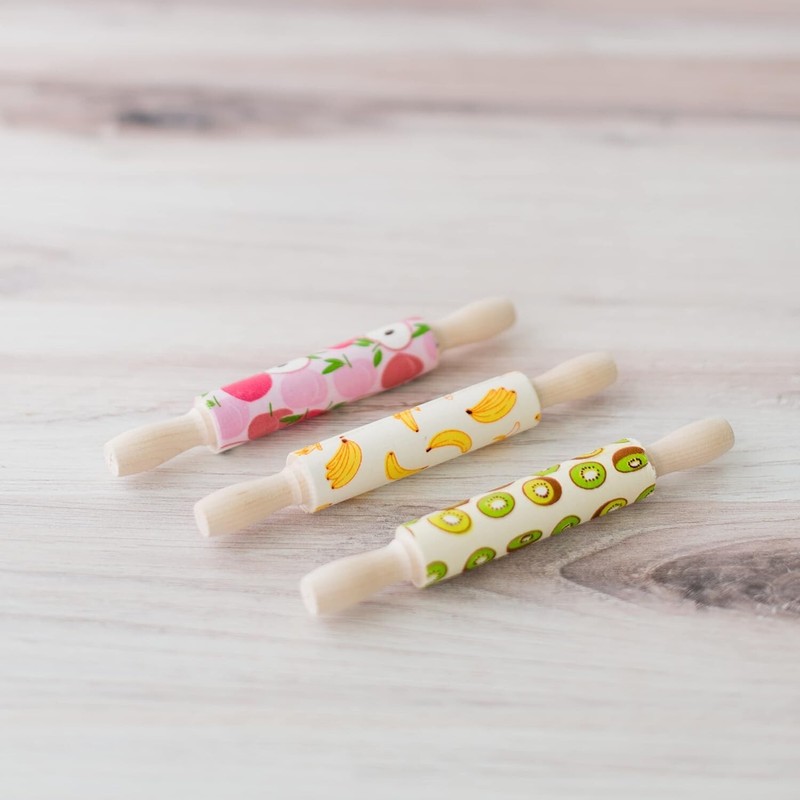 Creative 7-Inch Wooden Mini Rolling Pin Pack - Essential for Baking & DIY Crafts gallery