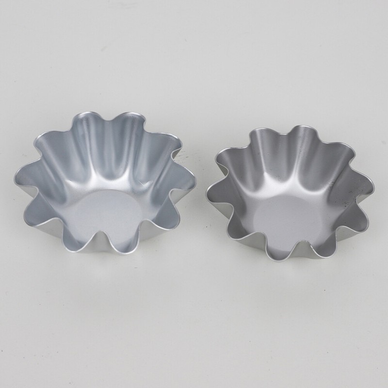 3 Pieces Egg Tart Mold Mini Flower Shaped Pan Nonstick Molds for Baking gallery