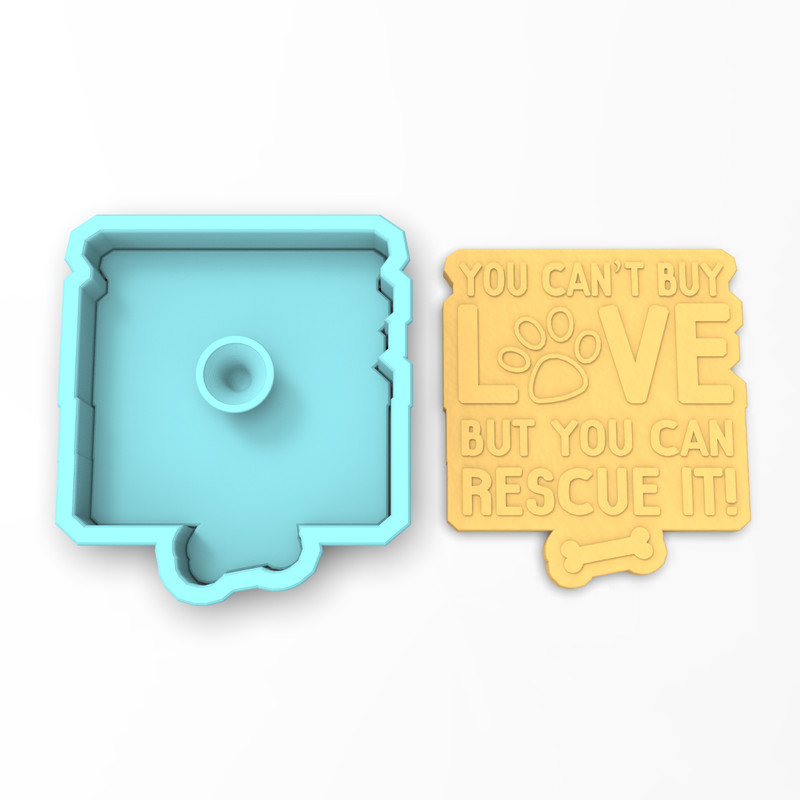 Rescue Dog Cookie Cutter & Stamp | Adopt Shelter Pets Animals Paw Print Bone gallery