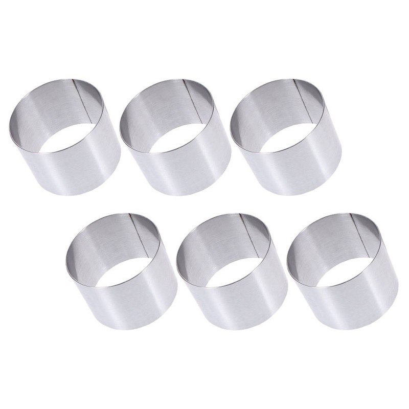 Baking Mold For Kitchen Grey Home Bakers 6Pcs 2.36X2.36X1.97in