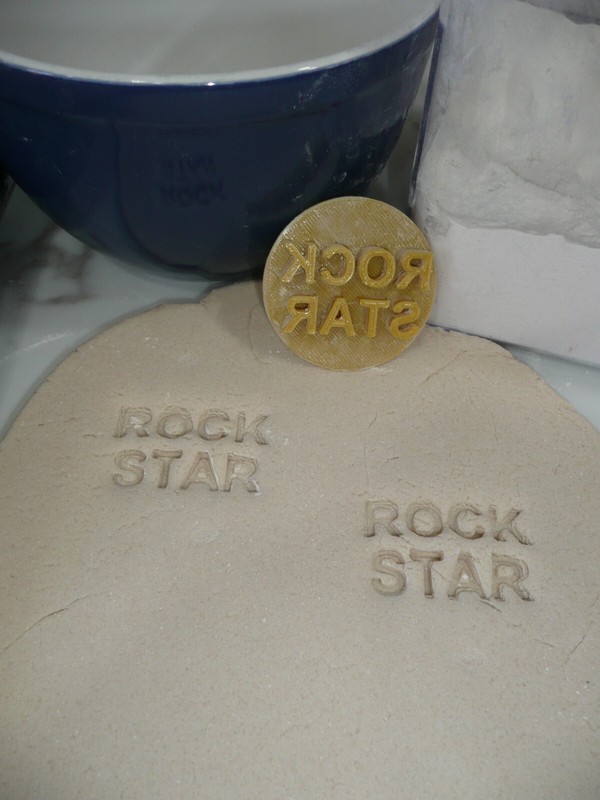 ROCK STAR CANDY HEART COOKIE STAMP EMBOSSER MADE IN USA PR5469 gallery